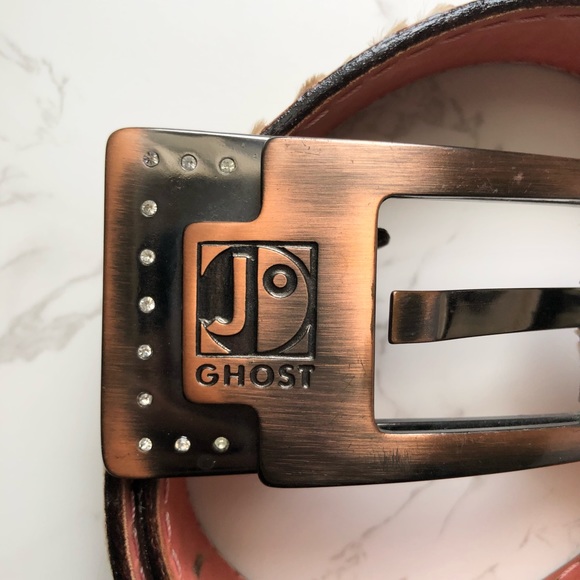 Jo Ghost Pony Calf Hair Italian Belt - Picture 4 of 9